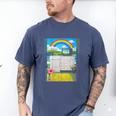 Women's Frutiger Aero Aesthetic Rainbow Glitch Art Men's Comfort Colors T-Shirt Blue Jean Women's Frutiger Aero Aesthetic Rainbow Glitch Art Men's Comfort Colors T-Shirt Blue Jean