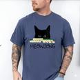 Women's Meowjong Cat Mahjong Chinese Game Cat Mom Dad Men's Comfort Colors T-Shirt Blue Jean