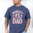World's 1 Sluttiest Dad Apparel Men's Comfort Colors T-Shirt Blue Jean World's 1 Sluttiest Dad Apparel Men's Comfort Colors T-Shirt Blue Jean