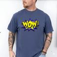 Wow T Shirt WOW Dad Mom Men Women Boys Girls Tee Men's Comfort Colors T-Shirt Blue Jean