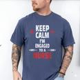 Xmas Nurse Graduation Keep Calm I'm Almost A Nurse Men's Comfort Colors T-Shirt Blue Jean