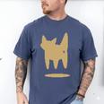 Yk2 Cat With Tomboy Tail 90s Nostalgia Downtown Indie Men's Comfort Colors T-Shirt Blue Jean