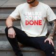 2018 Percent Done Senior Graduation Shirt Men's Comfort Colors T-Shirt Ivory