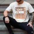2026 Football Senior Auntie Graduation Matching Family Men's Comfort Colors T-Shirt Ivory