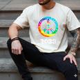 2033 Graduation Class Year Tie Dye Peace Sign Men's Comfort Colors T-Shirt Ivory