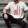 4th Of July US Flag Cheer Dad Shirt For Father's Cheer Men's Comfort Colors T-Shirt Ivory
