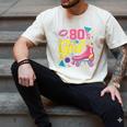 80's Girl Roller Skates Skating Eighties 1980s Nostalgia Men's Comfort Colors T-Shirt Ivory