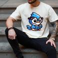 Adorable Book Lover Blue Jay With Reading Glasses Cute Men's Comfort Colors T-Shirt Ivory Adorable Book Lover Blue Jay With Reading Glasses Cute Men's Comfort Colors T-Shirt Ivory