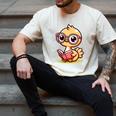 Adorable Book Lover Ostrich With Reading Glasses Cute Men's Comfort Colors T-Shirt Ivory Adorable Book Lover Ostrich With Reading Glasses Cute Men's Comfort Colors T-Shirt Ivory