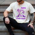 Alzheimer's Awareness I Wear Purple In Memory Of My Aunt Men's Comfort Colors T-Shirt Ivory
