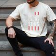 American Flag Dad Mom Awesome Like My Sons Men's Comfort Colors T-Shirt Ivory