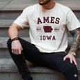 Ames Iowa Est 1864 Nostalgia Premium Tri-Blend Men's Comfort Colors T-Shirt Ivory