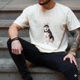Anatomy Of A Siberian Husky Cute Dog Husky Mom Dad Men's Comfort Colors T-Shirt Ivory