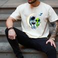 Astronaut Reading Book To Alien Shirt Moon Space Lover Kids Men's Comfort Colors T-Shirt Ivory