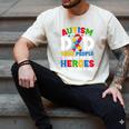 Autism Dad Puzzle Ribbon Proud Son Hero Autism Awareness Men's Comfort Colors T-Shirt Ivory