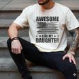 Awesome Like My Daughter Mom Dad American Flag Men's Comfort Colors T-Shirt Ivory Awesome Like My Daughter Mom Dad American Flag Men's Comfort Colors T-Shirt Ivory