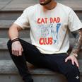 ON Back Cat Dad Club Life Is Better With Cats Father's Day Men's Comfort Colors T-Shirt Ivory