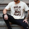 Bad At People Ferret Introvert Saying Slogan Men's Comfort Colors T-Shirt Ivory Bad At People Ferret Introvert Saying Slogan Men's Comfort Colors T-Shirt Ivory