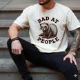 Bad At People Ferret Introvert Saying Slogan Tee Men's Comfort Colors T-Shirt Ivory