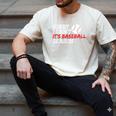 Baseball Mom Dad Sorry I Can'T It'S Baseball Season Men's Comfort Colors T-Shirt Ivory