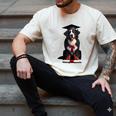 Bernese Mountain Dog Graduation Cap Graduate Training School For Men Women Girls Kids Men's Comfort Colors T-Shirt Ivory