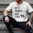 Best Berner Dad Ever Bernese Mountain Dog Lovers Dad Men Men's Comfort Colors T-Shirt Ivory