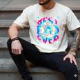 Best Dad Ever Colorful Tie Dye Fathers Day Men's Comfort Colors T-Shirt Ivory