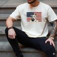 Best Dog Dad Ever American Flag American Bully Dad Men's Comfort Colors T-Shirt Ivory
