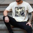 Bigfoot With Alien Reading A Book Bigfoot And UFO Men's Comfort Colors T-Shirt Ivory Bigfoot With Alien Reading A Book Bigfoot And UFO Men's Comfort Colors T-Shirt Ivory