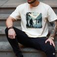 Bigfoot Sasquatch & Loch Ness Monster Introvert Bruh Men's Comfort Colors T-Shirt Ivory