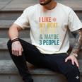 I Like My Boat Dog And Maybe 3 People Retro Sailor Dad Men's Comfort Colors T-Shirt Ivory