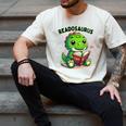 Book Lover Reading Dinosaur Readosaurus Library Men's Comfort Colors T-Shirt Ivory