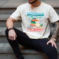 Book Reader Librarian Bookworm In Pajamas Book And Pajama Men's Comfort Colors T-Shirt Ivory