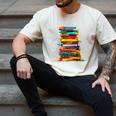 Books Painting Colorful Art Abstract Graphic Books Men's Comfort Colors T-Shirt Ivory