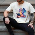 Bookworm Book Lover Women Girls Dragon Reading Men's Comfort Colors T-Shirt Ivory
