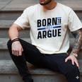Born To Argue Graduation Lawyer Advocate Attorney Law Men's Comfort Colors T-Shirt Ivory
