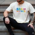 Bruh We Out Seniors End Of School Student Graduation Class Men's Comfort Colors T-Shirt Ivory