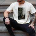Camo Deer American Flag Graphic Hunting Men Dad Boys Men's Comfort Colors T-Shirt Ivory