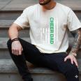 Cheer Dad Flag Green Cheerleading Men's Comfort Colors T-Shirt Ivory