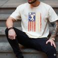 Cheerleader Dad Cheer Dad American US Flag Father Team Men's Comfort Colors T-Shirt Ivory