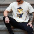 Cheetah Graduation Cute Kindergarten Elementary High School Men's Comfort Colors T-Shirt Ivory