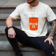 Chuck It In The Fuck It Bucket Meme Sarcastic Garage Dad Men's Comfort Colors T-Shirt Ivory