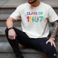 Class Of 1987 School Reunion College Highschool Graduation Men's Comfort Colors T-Shirt Ivory