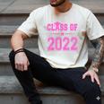 Class Of 2022 Pink Girls Shirt Graduation Men's Comfort Colors T-Shirt Ivory