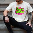 Class Of 2024 Senior Fresh Retro 90s TV Style Graduation Men's Comfort Colors T-Shirt Ivory
