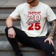 Class Of 2025 Senior 2025 Graduation Red Raglan Baseball Tee Men's Comfort Colors T-Shirt Ivory