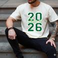 Class Of 2026 Graduation Varsity Green And On The Back Men's Comfort Colors T-Shirt Ivory
