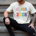 Class Of 2028 Colorful Graduation Men's Comfort Colors T-Shirt Ivory