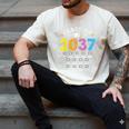 Class Of 2037 Grow With Me Checklist Graduation Men's Comfort Colors T-Shirt Ivory