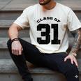 Class Of 31 Date High School Kindergarten Graduation Shirt Men's Comfort Colors T-Shirt Ivory